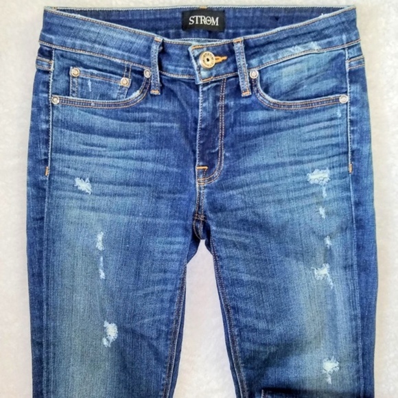 NWOT Strom Distressed TIO Skinny Jeans Jaguar 26 - Picture 7 of 8